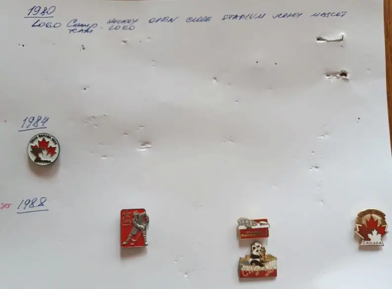 ХОККЕЙ ЗНАК КАЛГАРИ МАСКОТ 1988 ОЛИМПИЙСКИЕ ИГРЫ MASCOT HOCKEY PIN 3