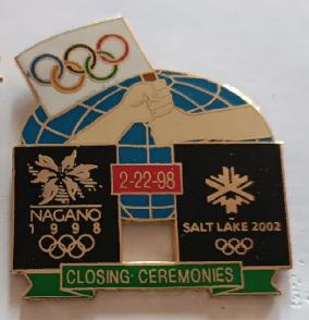 ХОККЕЙ ЗНАК НАГАНО ЗАКРЫТИЕ 1998 ОЛИМПИЙСКИЕ ИГРЫ NAGANO OLYMPIC GAME