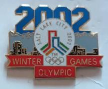 ХОККЕЙ ЗНАК СОЛТ ЛЭЙК СИТИ ОЛИМПИЙСКИЕ ИГРЫ 2002 SALT LAKE OLYMPIC GAME PIN 1