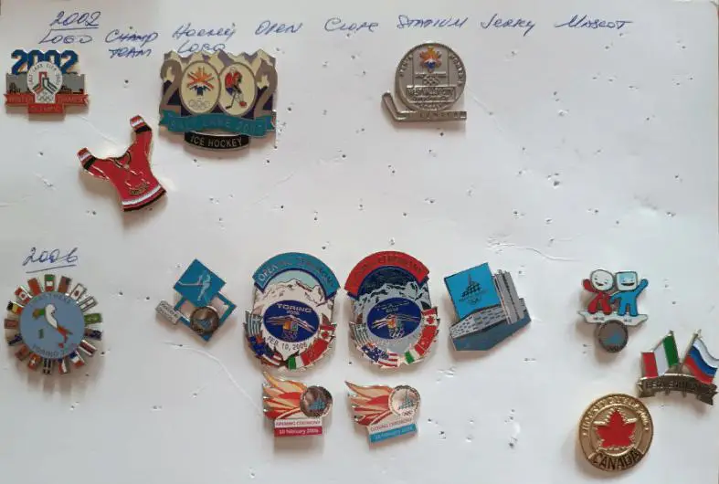 ХОККЕЙ ЗНАК ТУРИН ЗАКРЫТИЕ ОЛИМПИЙСКИЕ ИГРЫ 2006 TORINO CLOSING OLYMPIC GAME NBC 3