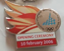 ХОККЕЙ ЗНАК ТУРИН ОТКРЫТИЕ ОЛИМПИЙСКИЕ ИГРЫ 2006 TORINO OPENING OLYMPIC GAME PIN
