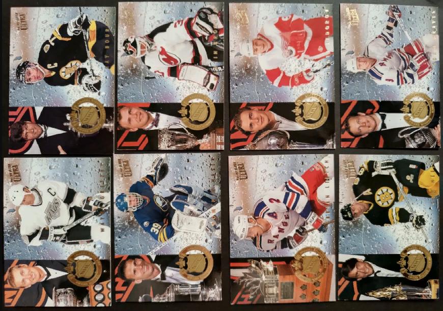 НАБОР КАРТОЧЕК НХЛ ULTRA FLEER 1994-95 NHL ALL STAR GAME HOCKEY CARD SET #1-8 2