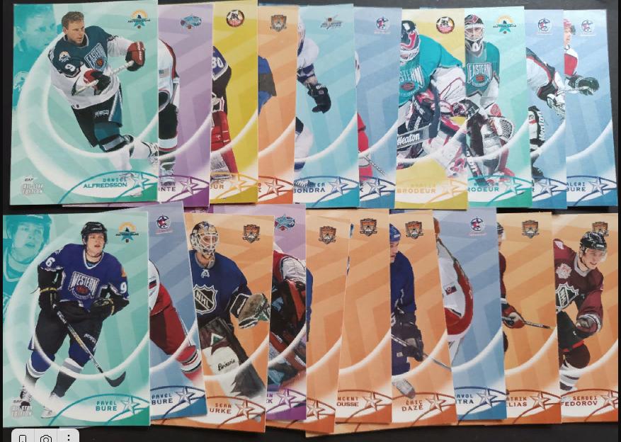НАБОР КАРТОЧЕК НХЛ IN THE GAME 2003 NHL ALL STAR GAME HOCKEY CARD SET #1-100