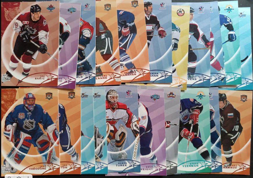 НАБОР КАРТОЧЕК НХЛ IN THE GAME 2003 NHL ALL STAR GAME HOCKEY CARD SET #1-100 2