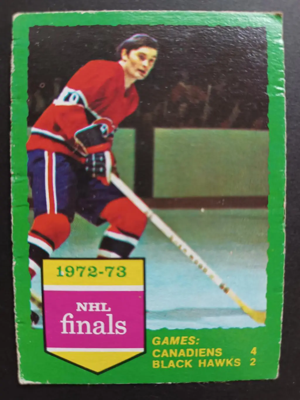 ХОККЕЙ КАРТОЧКА НХЛ O-PEE-CHEE 1973-74 NHL STANLEY CUP CANADIENS BLACKHAWKS #197