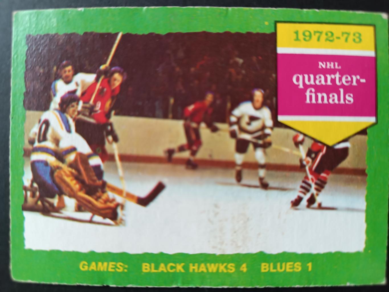 ХОККЕЙ КАРТОЧКА НХЛ O-PEE-CHEE 1973-74 NHL STANLEY CUP BLACKHAWKS BLUES #193