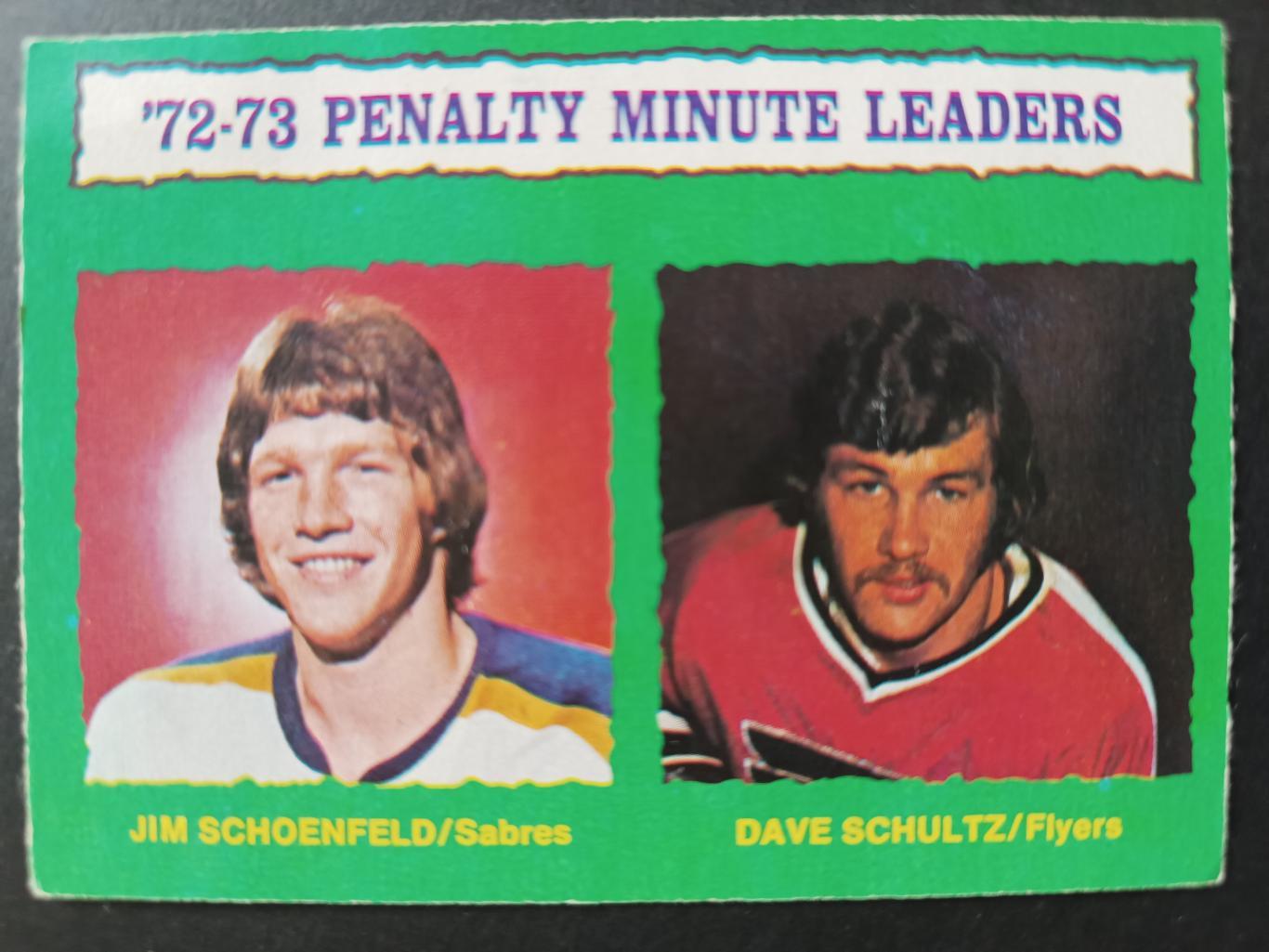 ХОККЕЙ КАРТОЧКА НХЛ O-PEE-CHEE 1973-74 NHL PENALTY MINUTE LEADERS #137