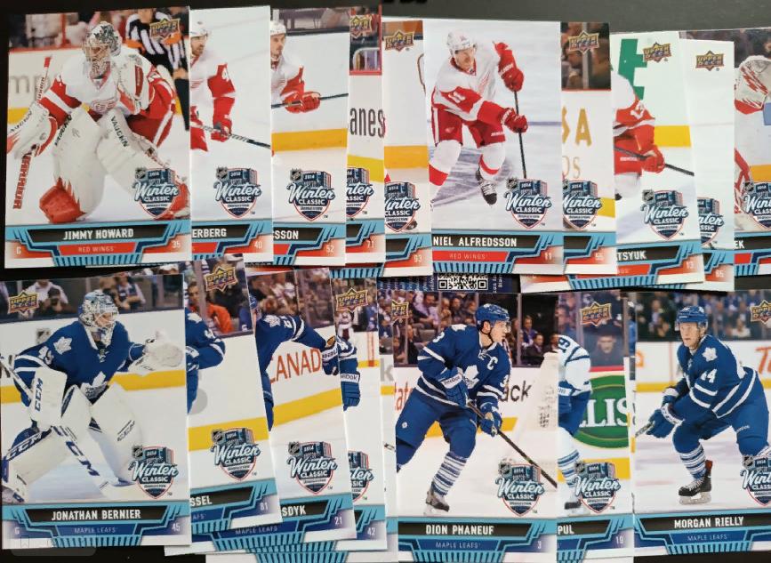 НАБОР КАРТОЧЕК НХЛ UPPER DECK 2014 NHL WINTER NATIONAL HOCKEY CARD DAY#1-21
