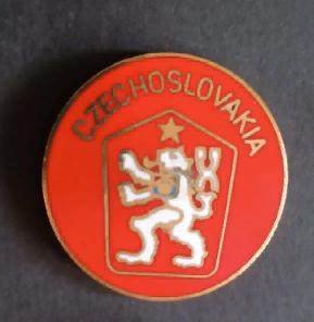 ХОККЕЙ ЗНАК ФЕДЕРАЦИЯ ХОККЕЯ ЧЕХОСЛОВАКИЯ ICE HOCKEY FEDERATION CZECHOSLOVAKIA 1