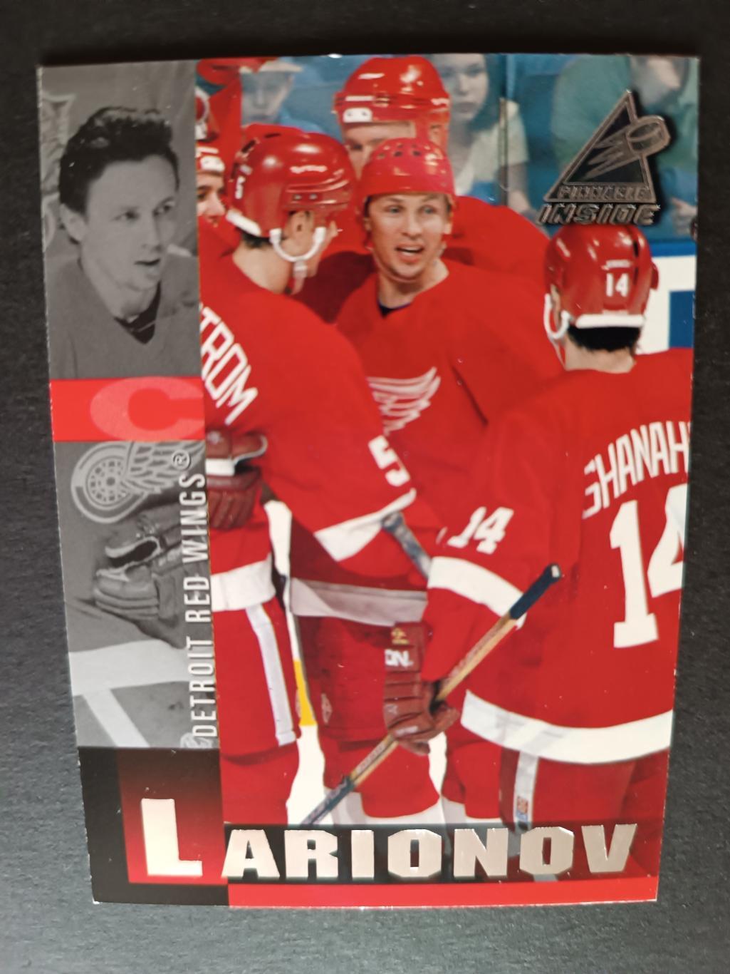 ХОККЕЙ КАРТОЧКА НХЛ PINNACLE INSIDE 1997-98 NHL IGOR LARIONOV DETROIT #146