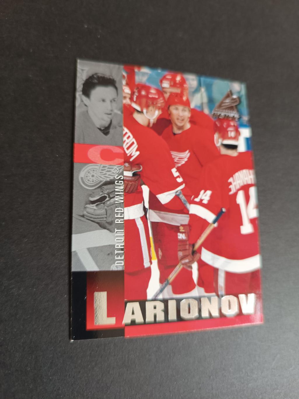 ХОККЕЙ КАРТОЧКА НХЛ PINNACLE INSIDE 1997-98 NHL IGOR LARIONOV DETROIT #146 2