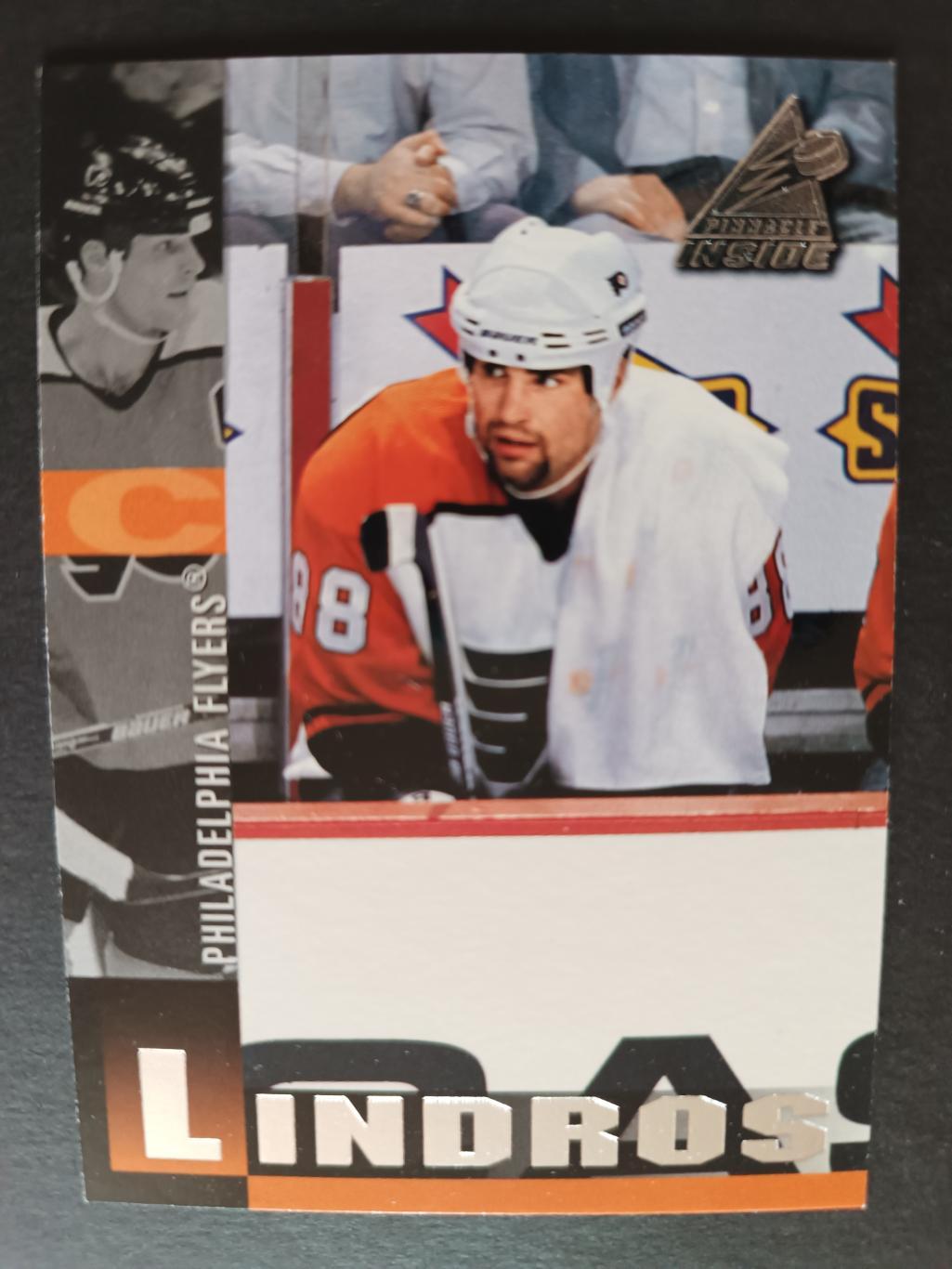 ХОККЕЙ КАРТОЧКА НХЛ PINNACLE INSIDE 1997-98 NHL ERIC LINDROS PHILADELPHIA #4