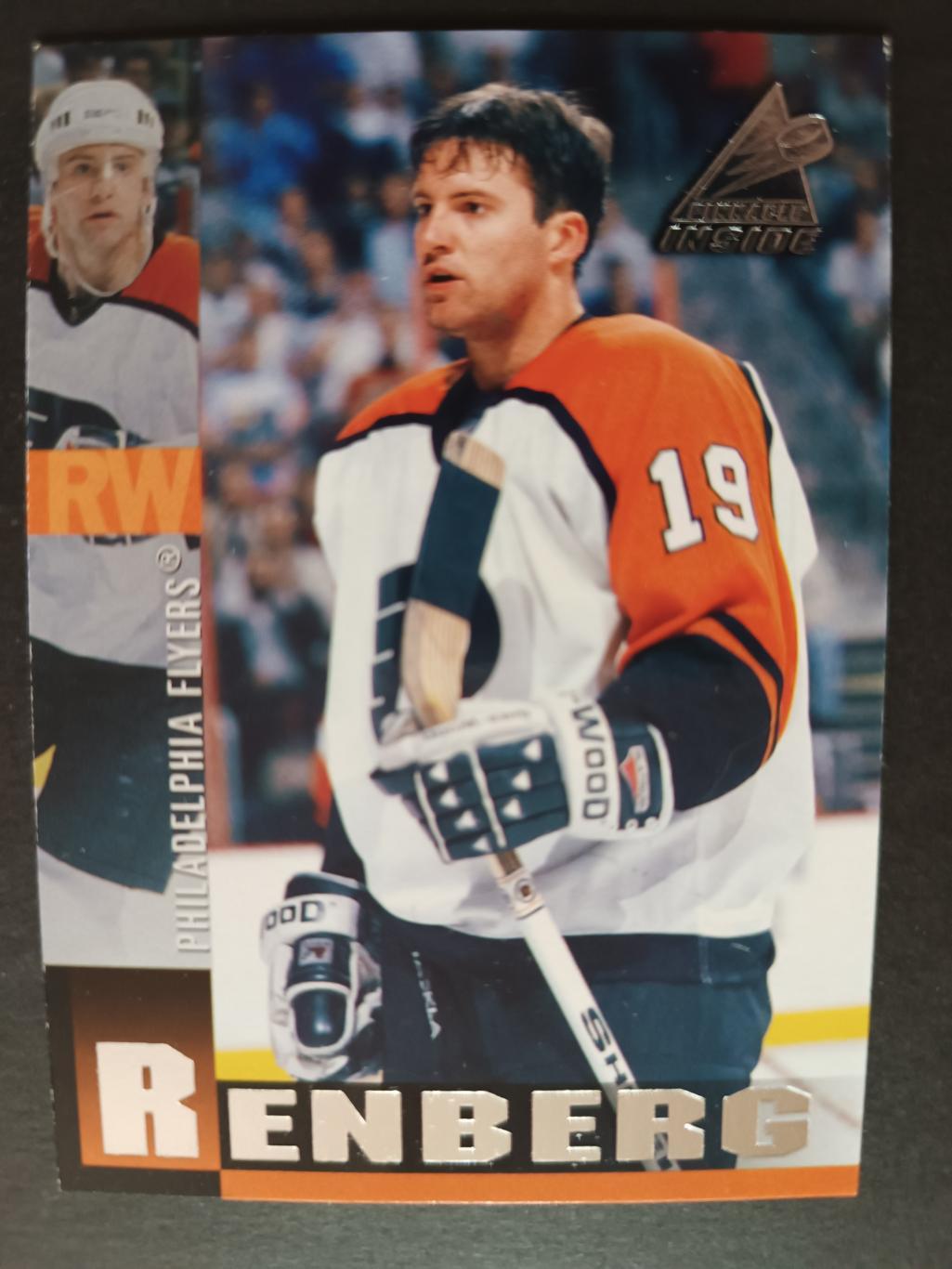 ХОККЕЙ КАРТОЧКА НХЛ PINNACLE INSIDE 1997-98 NHL MIKAEL RENBERG PHILADELPHIA #119