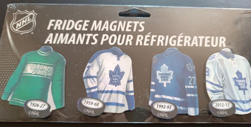 ХОККЕЙ НАБОР МАГНИТ ДЖЕРСИ ТОРОНТО МЭПЛ ЛИФС NHL MAGNET TORONTO JERSEY #4