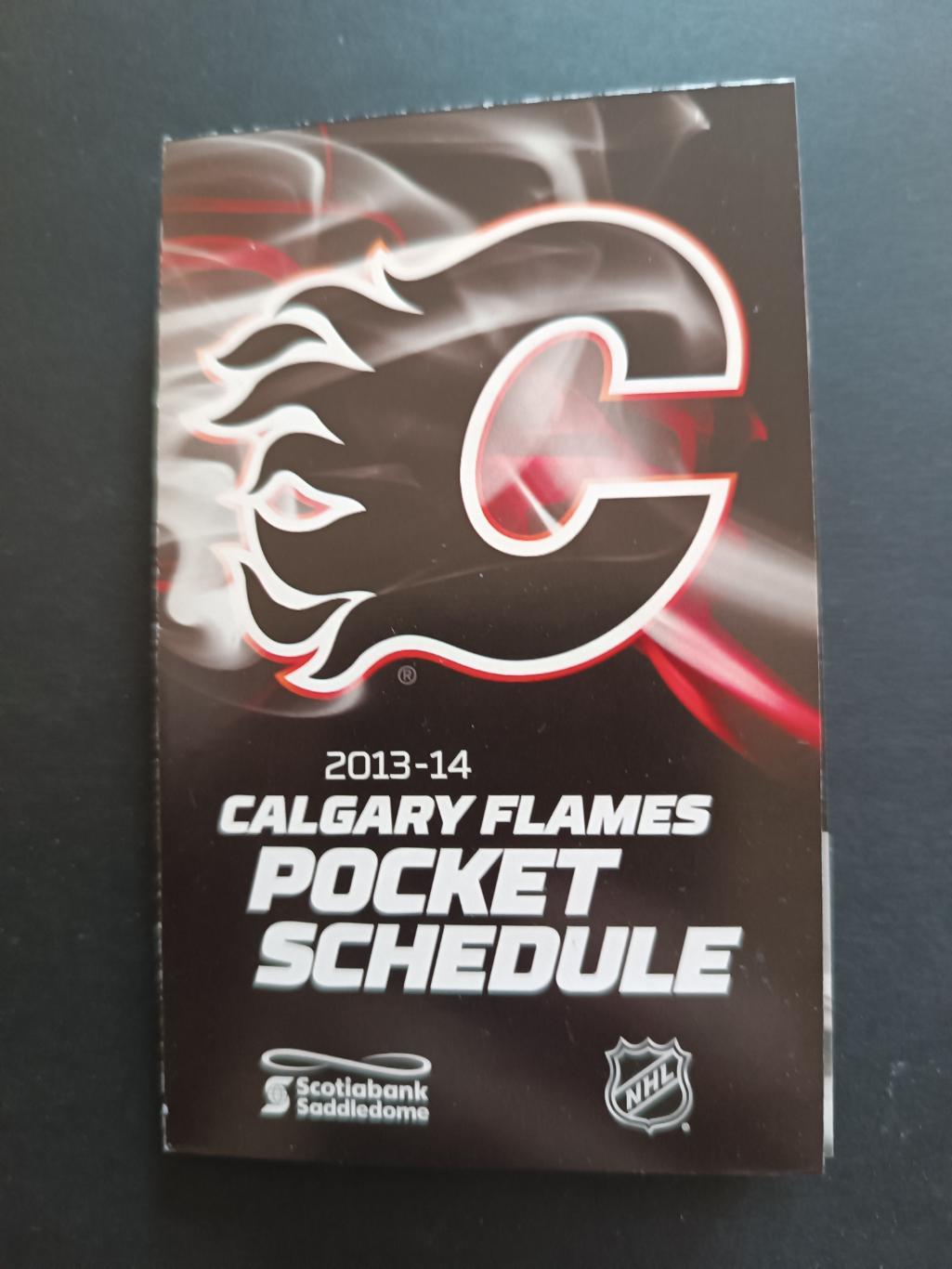 ХОККЕЙ КАЛЕНДАРЬ НХЛ КАЛГАРИ ФЛЭЙМС2013-2014 NHL CALGARY FLAMES CALENDAR