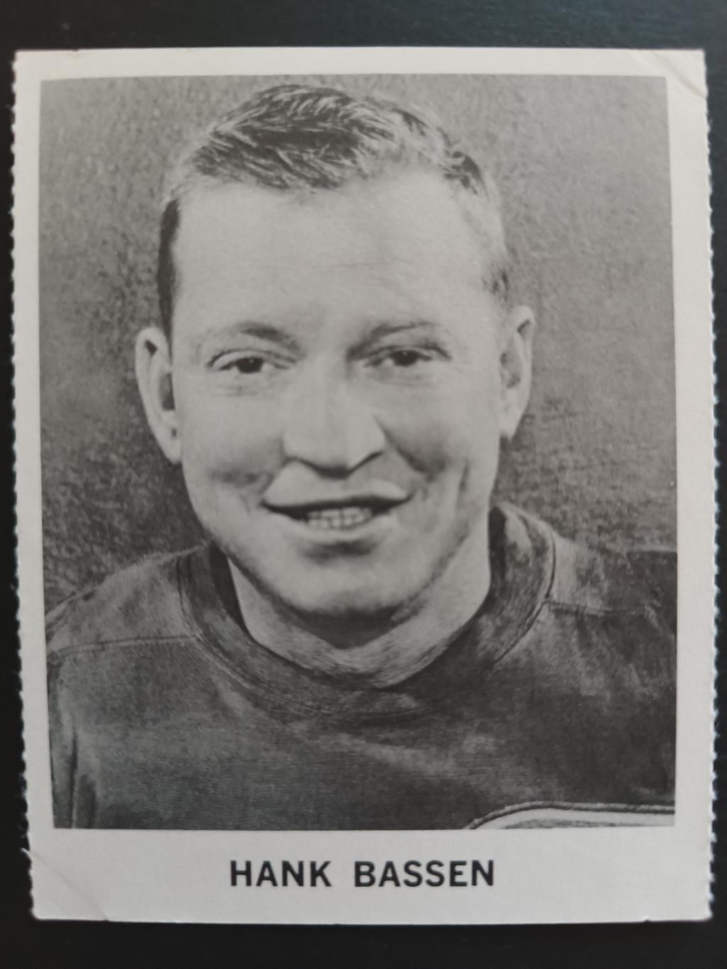 ХОККЕЙ КАРТОЧКА НХЛ COCA COLA 1965-66 NHL HANK BASSEN PITTSBURGH PENGUINS #-
