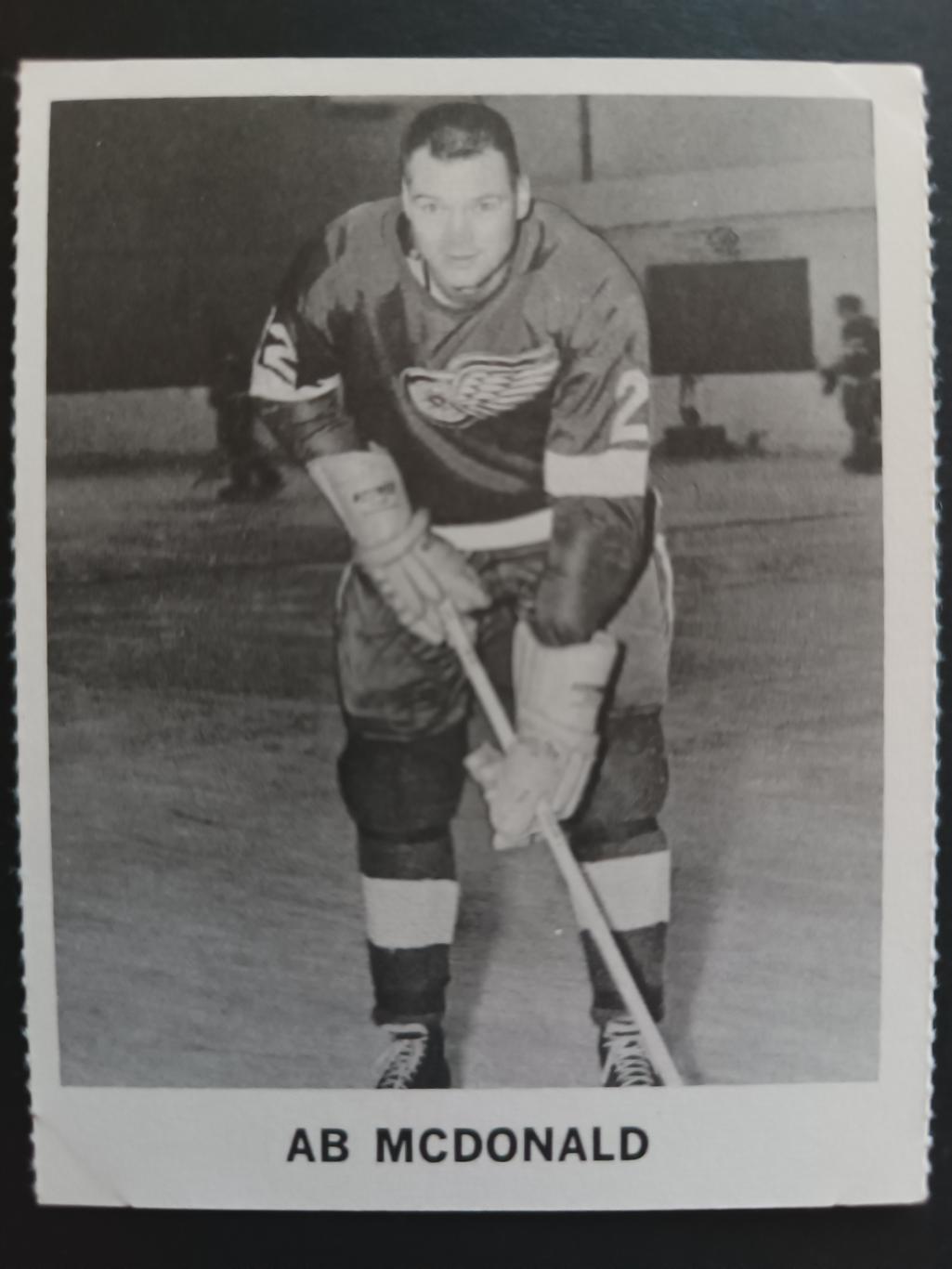ХОККЕЙ КАРТОЧКА НХЛ COCA COLA 1965-66 NHL AB MCDONALD DETROIT RED WINGS #-