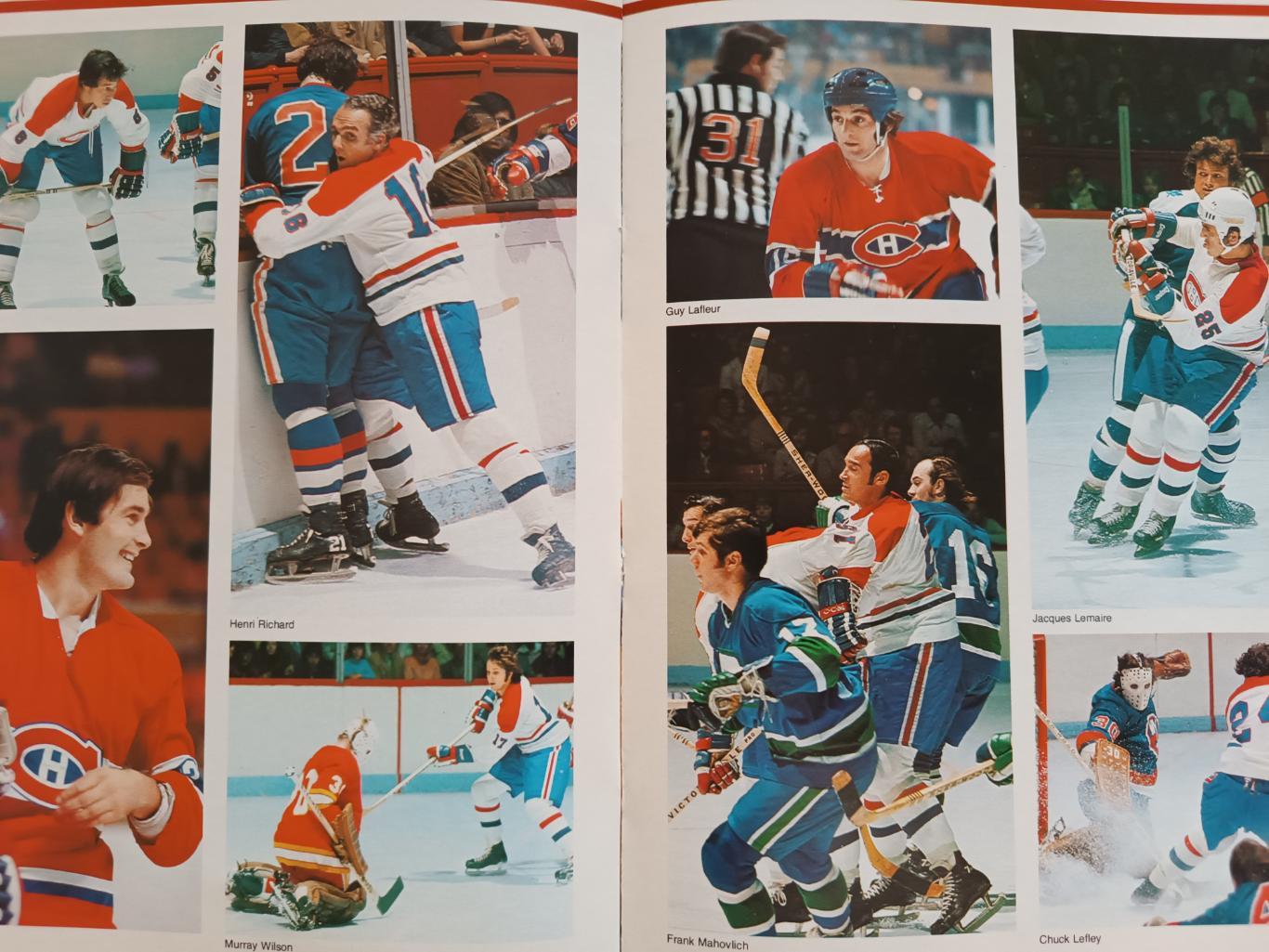 ХОККЕЙ АЛЬБОМ ЕЖЕГОДНИК НХЛ КАНАДИЕНС 1974 NHL YEARBOOK ALBOM TEAM CANADIENS 4
