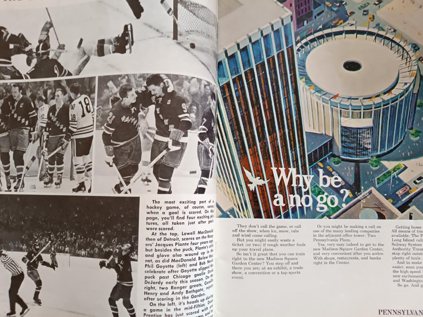 ПРОГРАММА МАТЧА НХЛ РЭЙНДЖЕРС КИНГЗ 1968 MAR.10 RANGERS VS. LA KINGS PROGRAM 3