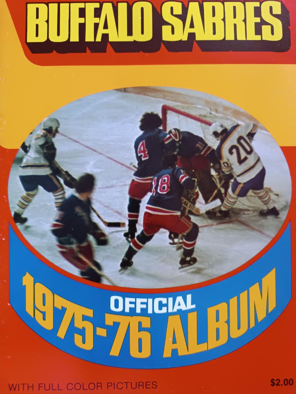 ХОККЕЙ АЛЬБОМ ЕЖЕГОДНИК НХЛ БАФФАЛО 1975-76 NHL YEARBOOK ALBOM BUFFALO SABRERS