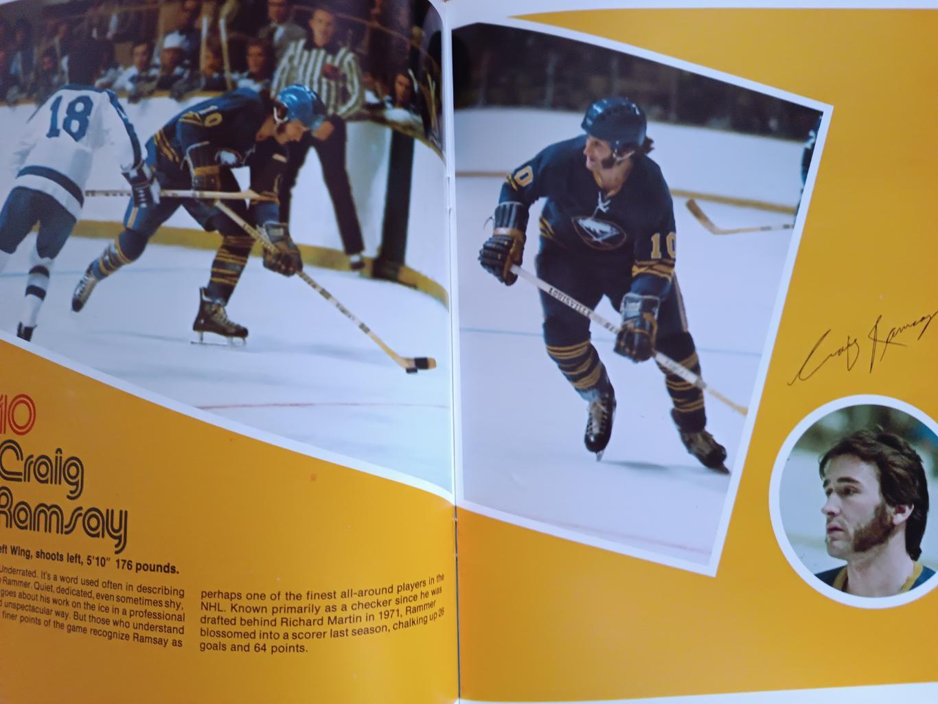 ХОККЕЙ АЛЬБОМ ЕЖЕГОДНИК НХЛ БАФФАЛО 1975-76 NHL YEARBOOK ALBOM BUFFALO SABRERS 3