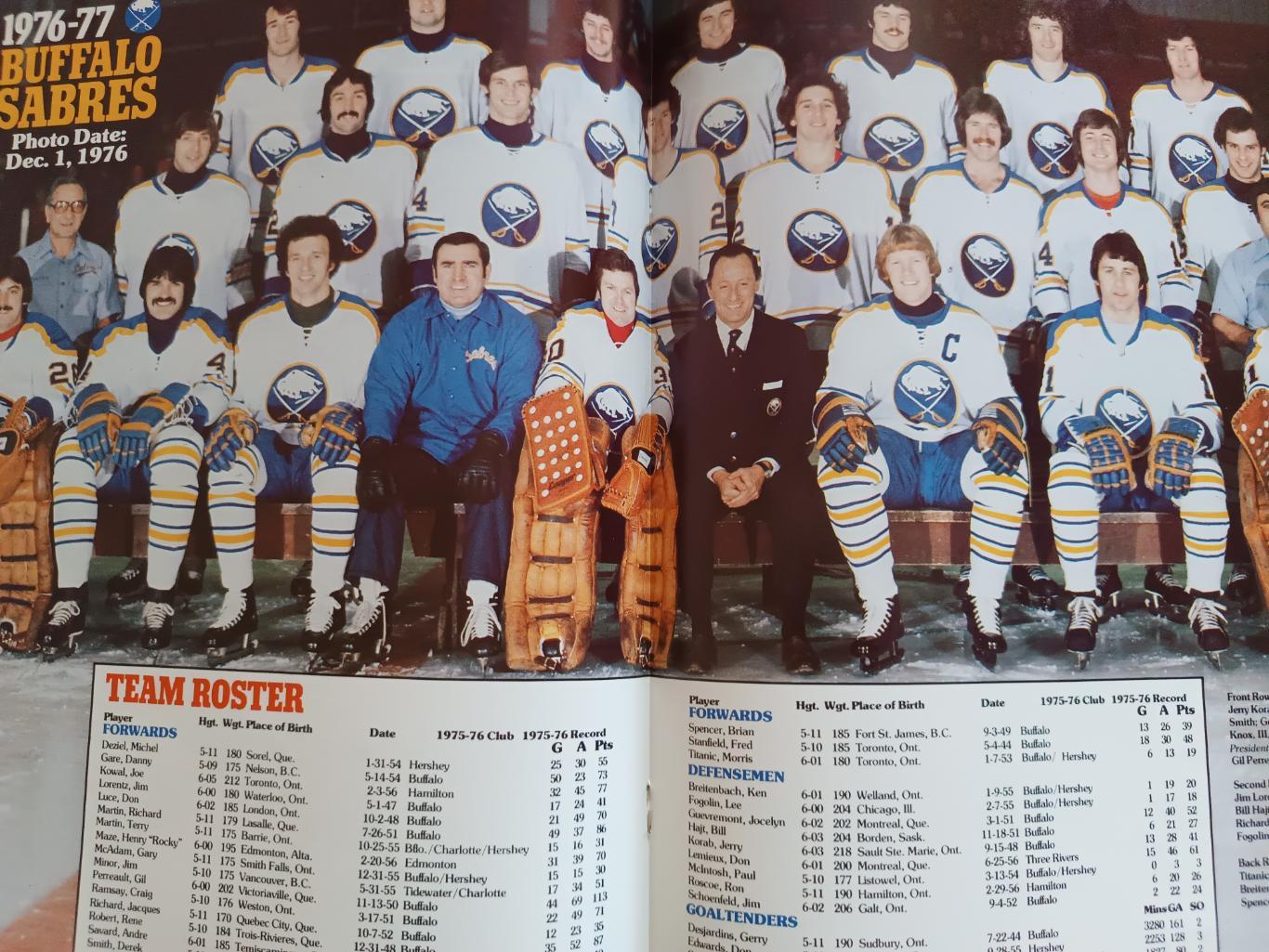 ХОККЕЙ АЛЬБОМ ЕЖЕГОДНИК НХЛ БАФФАЛО 1976-77 NHL YEARBOOK ALBOM BUFFALO SABRERS 5