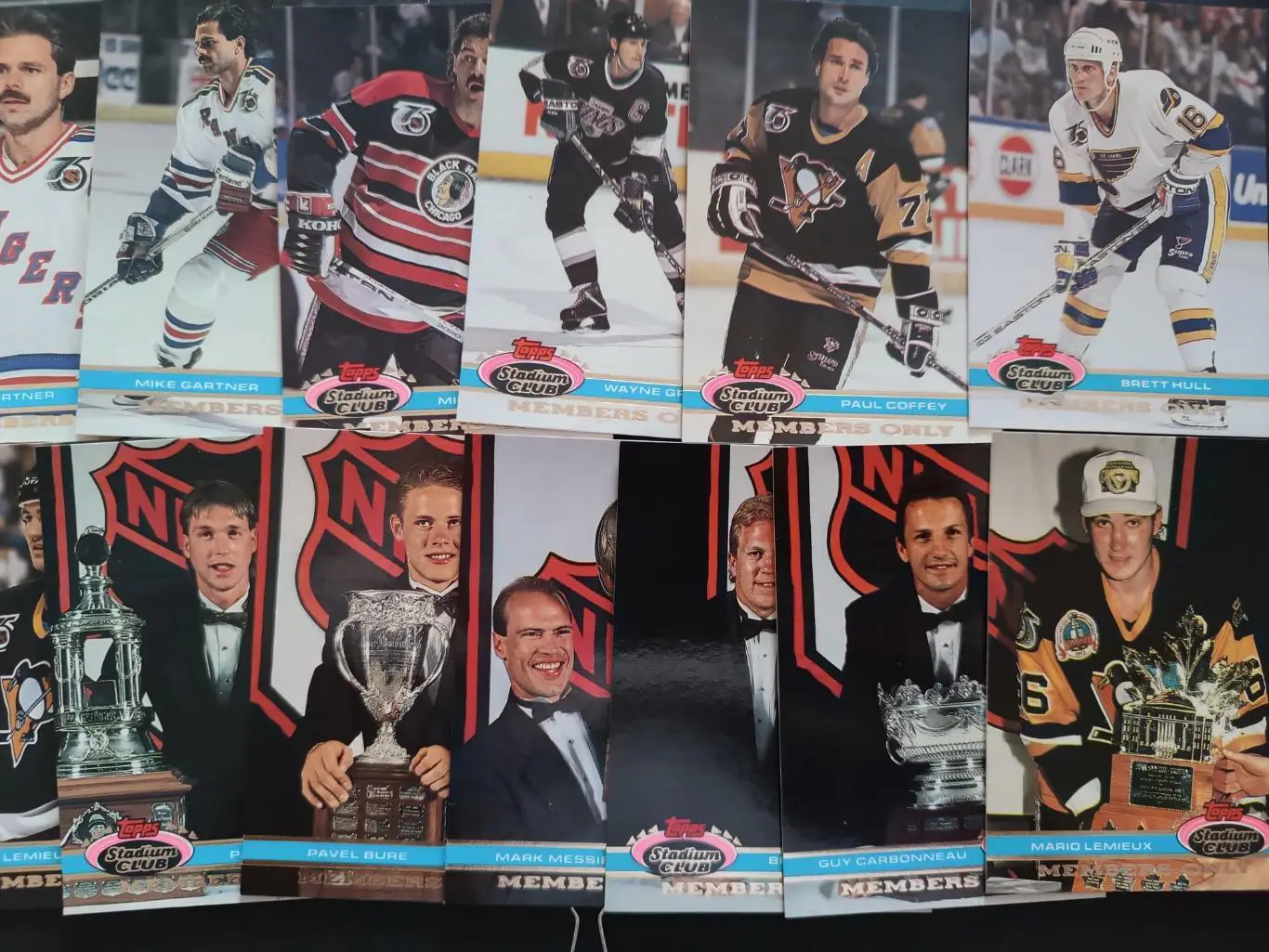 НАБОР КАРТОЧЕК НХЛ TOPPS STADIUM CLUB 1991 NHL MEMBERS ONLY LIMITED EDITION#1-13