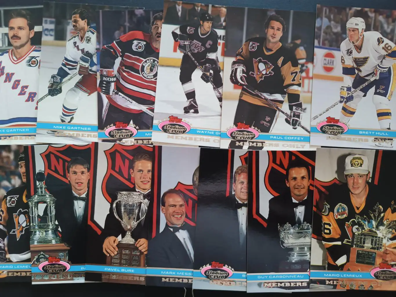 НАБОР КАРТОЧЕК НХЛ TOPPS STADIUM CLUB 1991 NHL MEMBERS ONLY LIMITED EDITION#1-13 4