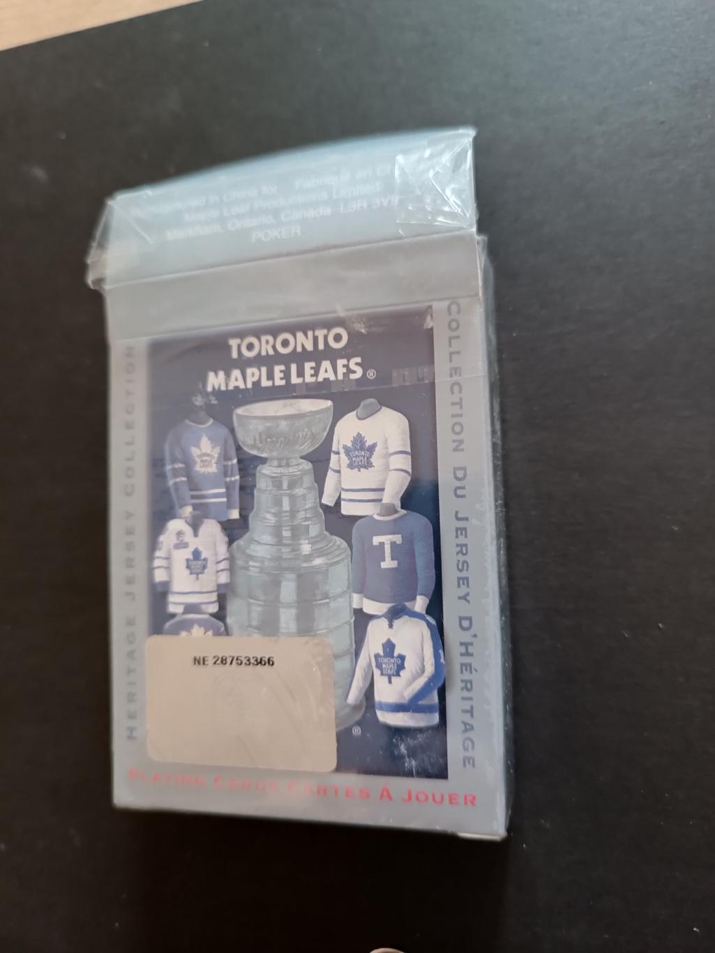 ХОККЕЙ КАРТЫ ИГРАЛЬНЫЕ ТОРОНТО НХЛ 2006 NHL PLAYING CARDS TORONTO JERSEY#56 2