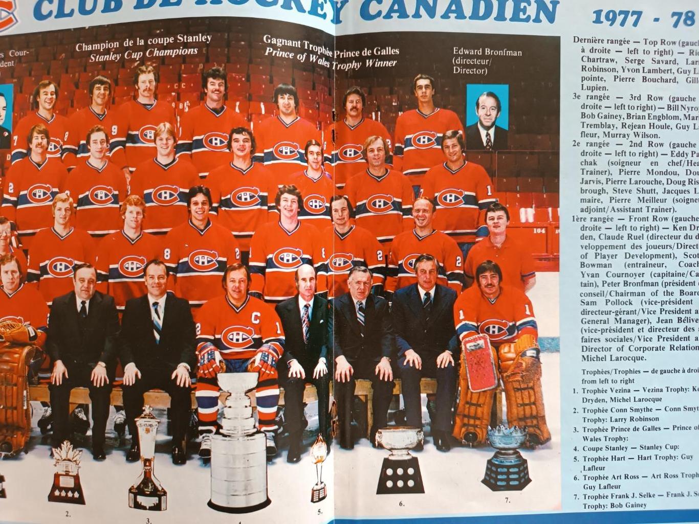 ХОККЕЙ АЛЬБОМ ЕЖЕГОДНИК НХЛ КАНАДИЕНС 1978-79 NHL YEARBOOK ALBOM TEAM CANADIENS 3