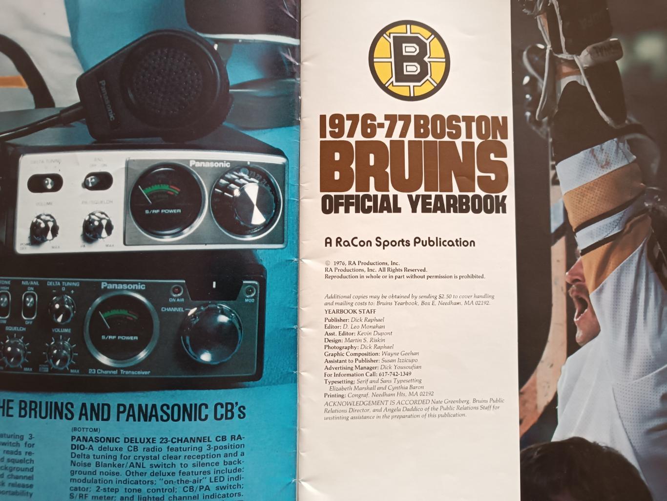 ХОККЕЙ АЛЬБОМ ЕЖЕГОДНИК НХЛ БОСТОН БРЮИНЗ 1976-77 NHL YEARBOOK BOSTON BRUINS 1