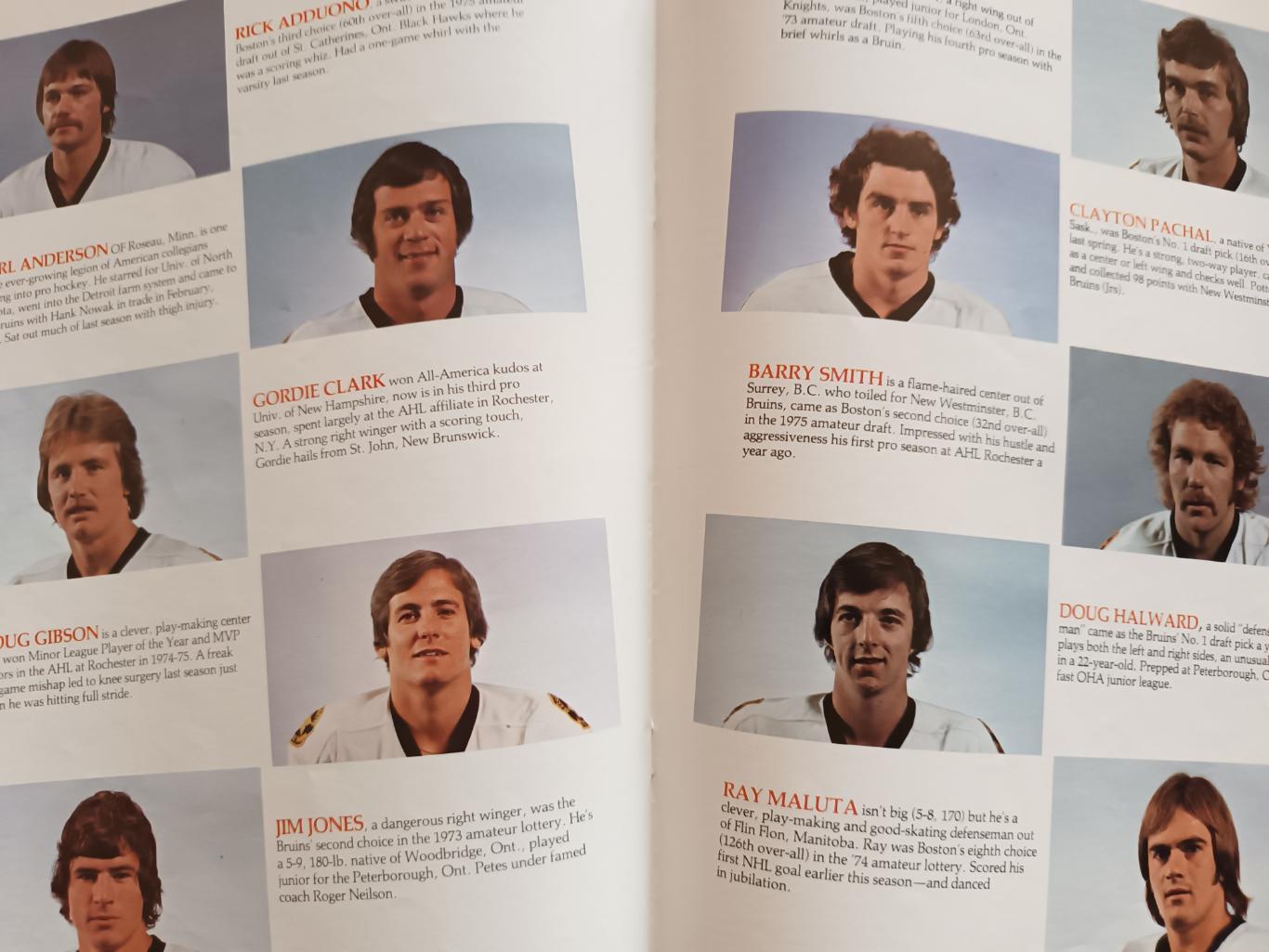 ХОККЕЙ АЛЬБОМ ЕЖЕГОДНИК НХЛ БОСТОН БРЮИНЗ 1976-77 NHL YEARBOOK BOSTON BRUINS 5