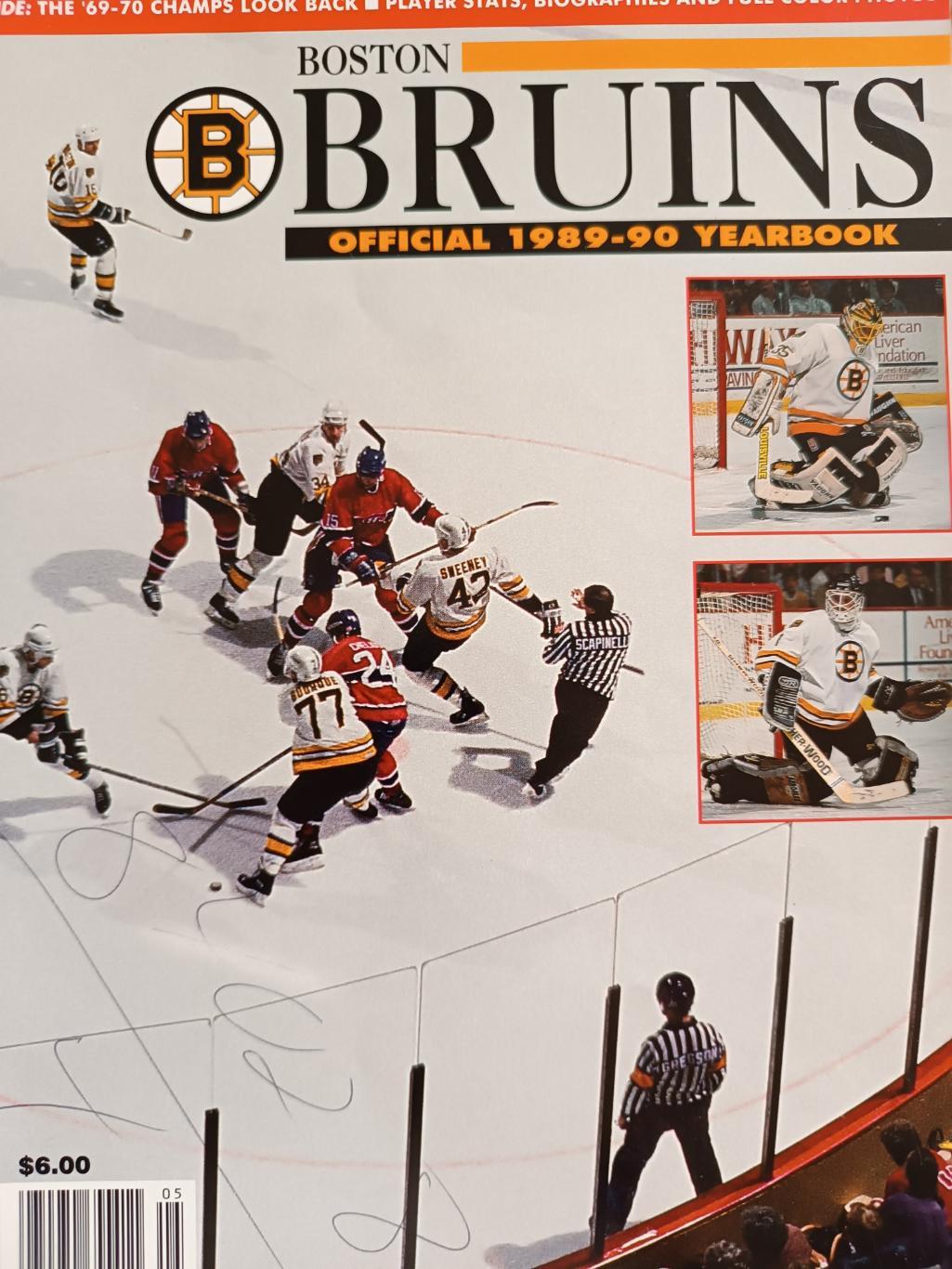 ХОККЕЙ АЛЬБОМ ЕЖЕГОДНИК НХЛ БОСТОН БРЮИНЗ 1989-90 NHL YEARBOOK BOSTON BRUINS