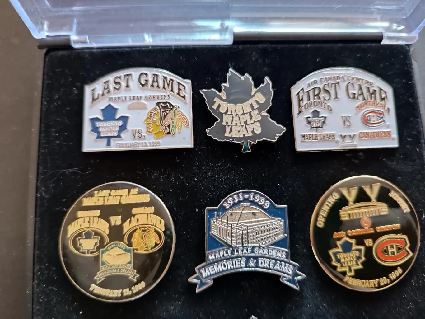 ХОККЕЙ НАБОР ЗНАЧКОВ НХЛ ТОРОНТО ГАРДЭНС 1931-99 NHL TORONTO GARDENS PIN SET #8 4