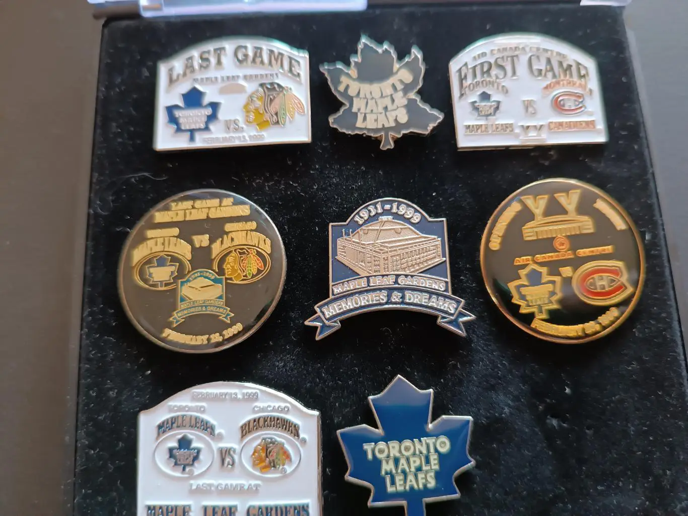 ХОККЕЙ НАБОР ЗНАЧКОВ НХЛ ТОРОНТО ГАРДЭНС 1931-99 NHL TORONTO GARDENS PIN SET #8 5