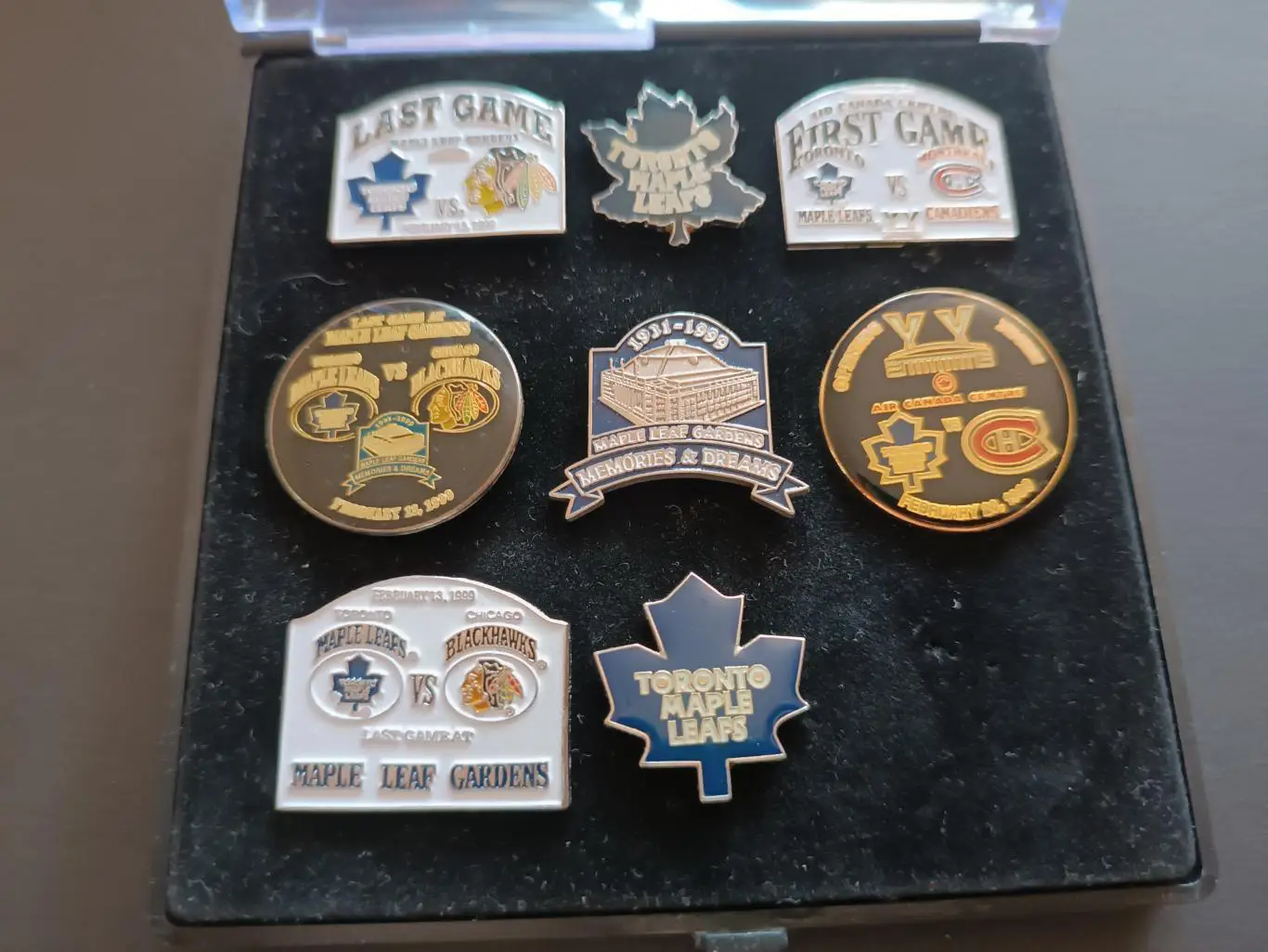 ХОККЕЙ НАБОР ЗНАЧКОВ НХЛ ТОРОНТО ГАРДЭНС 1931-99 NHL TORONTO GARDENS PIN SET #8 7