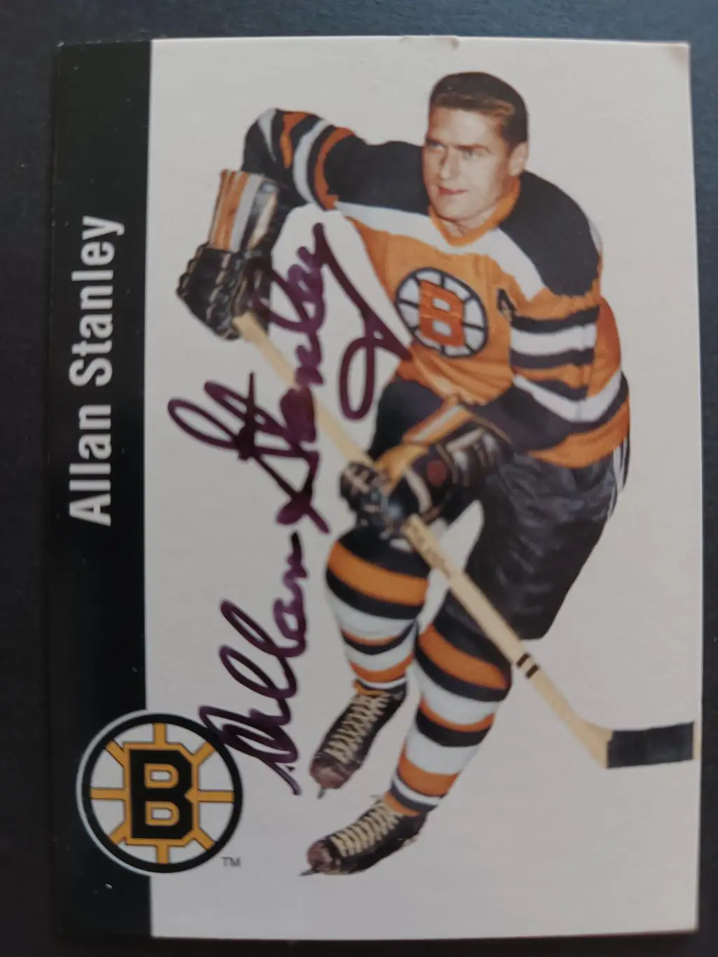 КАРТОЧКА НХЛ PARKHURST MISSING LINK 1994 (1956-57) NHL ALLAN STANLEY BOSTON #20 2