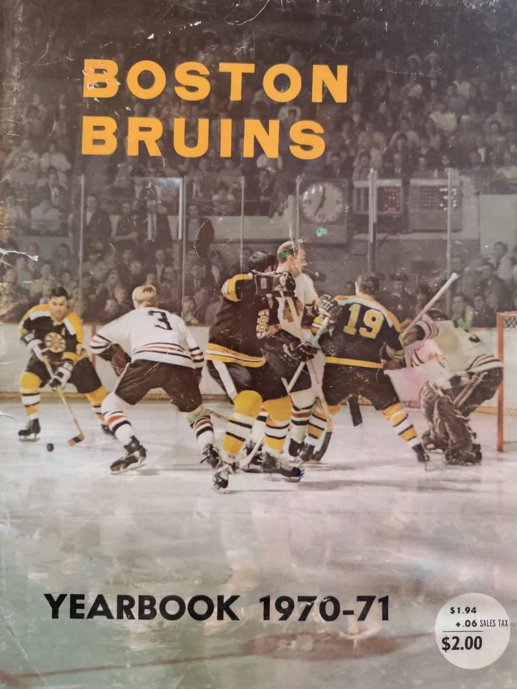 ХОККЕЙ АЛЬБОМ ЕЖЕГОДНИК НХЛ БОСТОН БРЮИНЗ 1970-71 NHL YEARBOOK BOSTON BRUINS