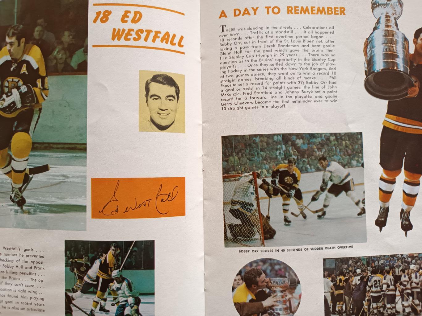 ХОККЕЙ АЛЬБОМ ЕЖЕГОДНИК НХЛ БОСТОН БРЮИНЗ 1970-71 NHL YEARBOOK BOSTON BRUINS 4