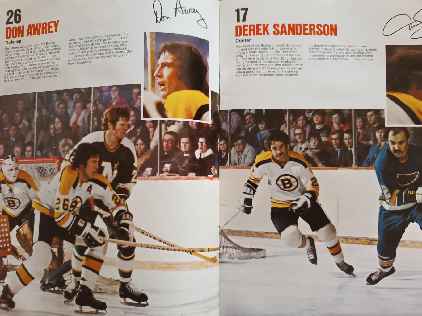 ХОККЕЙ АЛЬБОМ ЕЖЕГОДНИК НХЛ БОСТОН БРЮИНЗ 1973-74 NHL YEARBOOK BOSTON BRUINS 3
