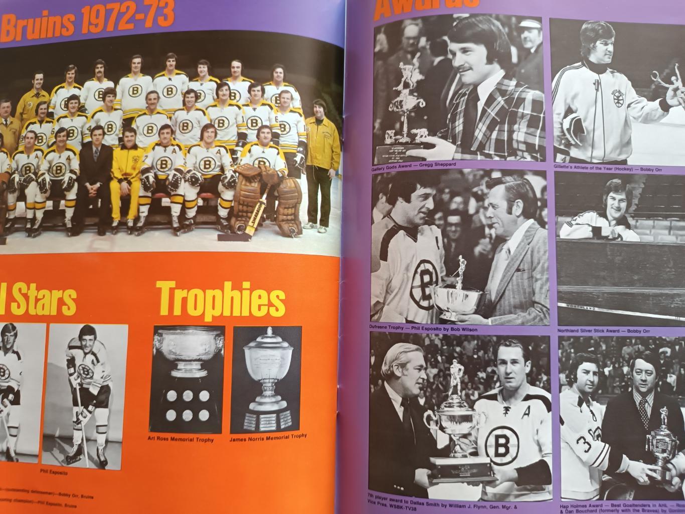 ХОККЕЙ АЛЬБОМ ЕЖЕГОДНИК НХЛ БОСТОН БРЮИНЗ 1973-74 NHL YEARBOOK BOSTON BRUINS 7