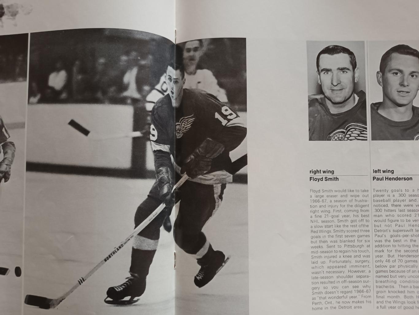 ХОККЕЙ ЕЖЕГОДНИК НХЛ ДЕТРОЙТ РЕД ВИНГЗ 1967-68 NHL YEARBOOK DETROIT RED WINGS 3