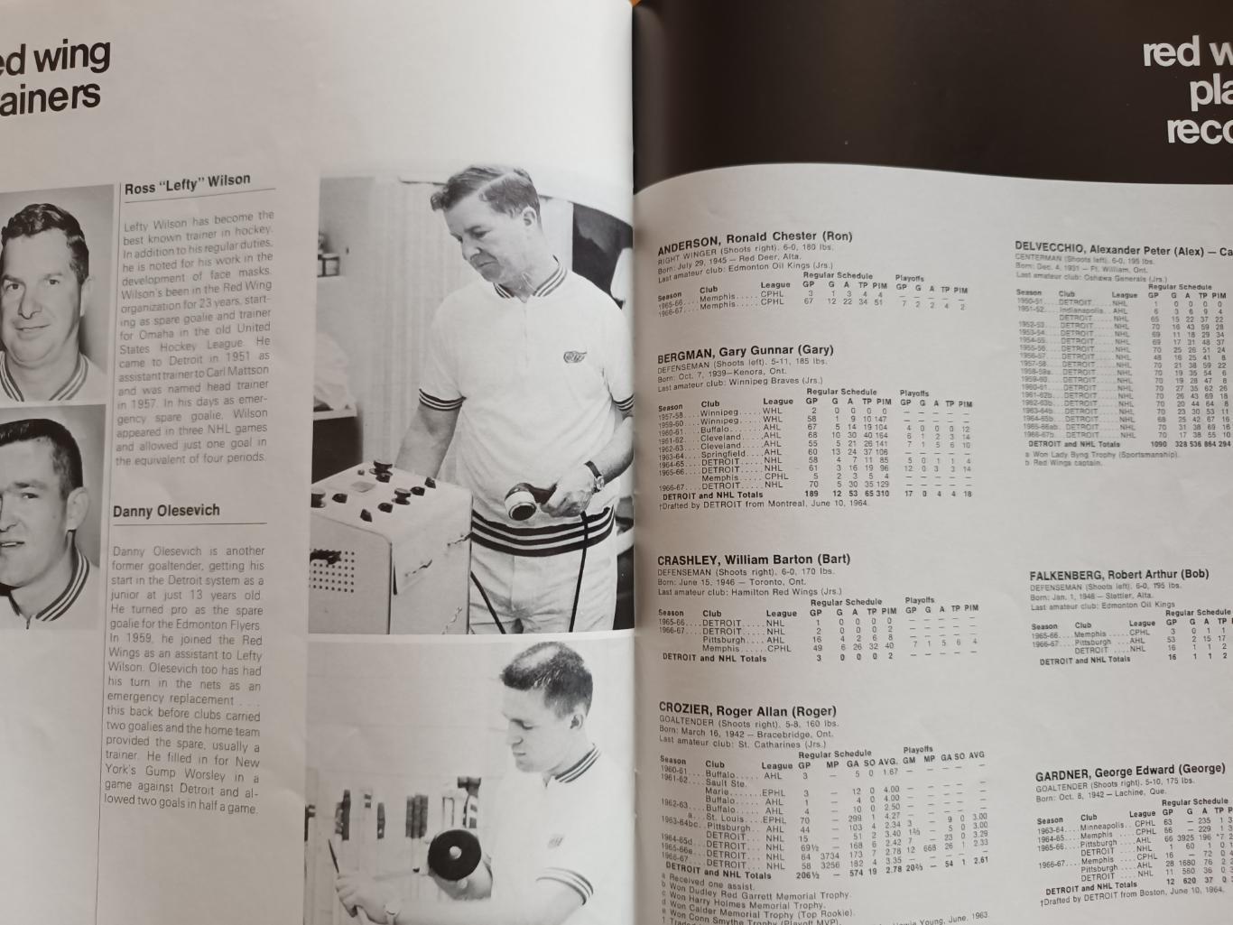 ХОККЕЙ ЕЖЕГОДНИК НХЛ ДЕТРОЙТ РЕД ВИНГЗ 1967-68 NHL YEARBOOK DETROIT RED WINGS 4