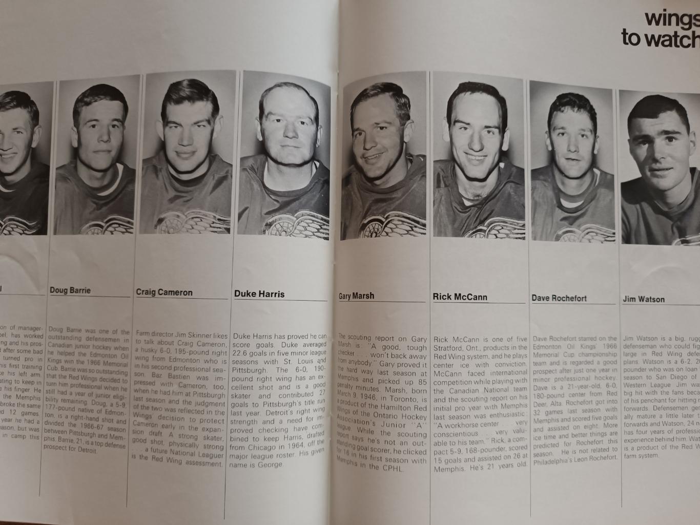 ХОККЕЙ ЕЖЕГОДНИК НХЛ ДЕТРОЙТ РЕД ВИНГЗ 1967-68 NHL YEARBOOK DETROIT RED WINGS 5