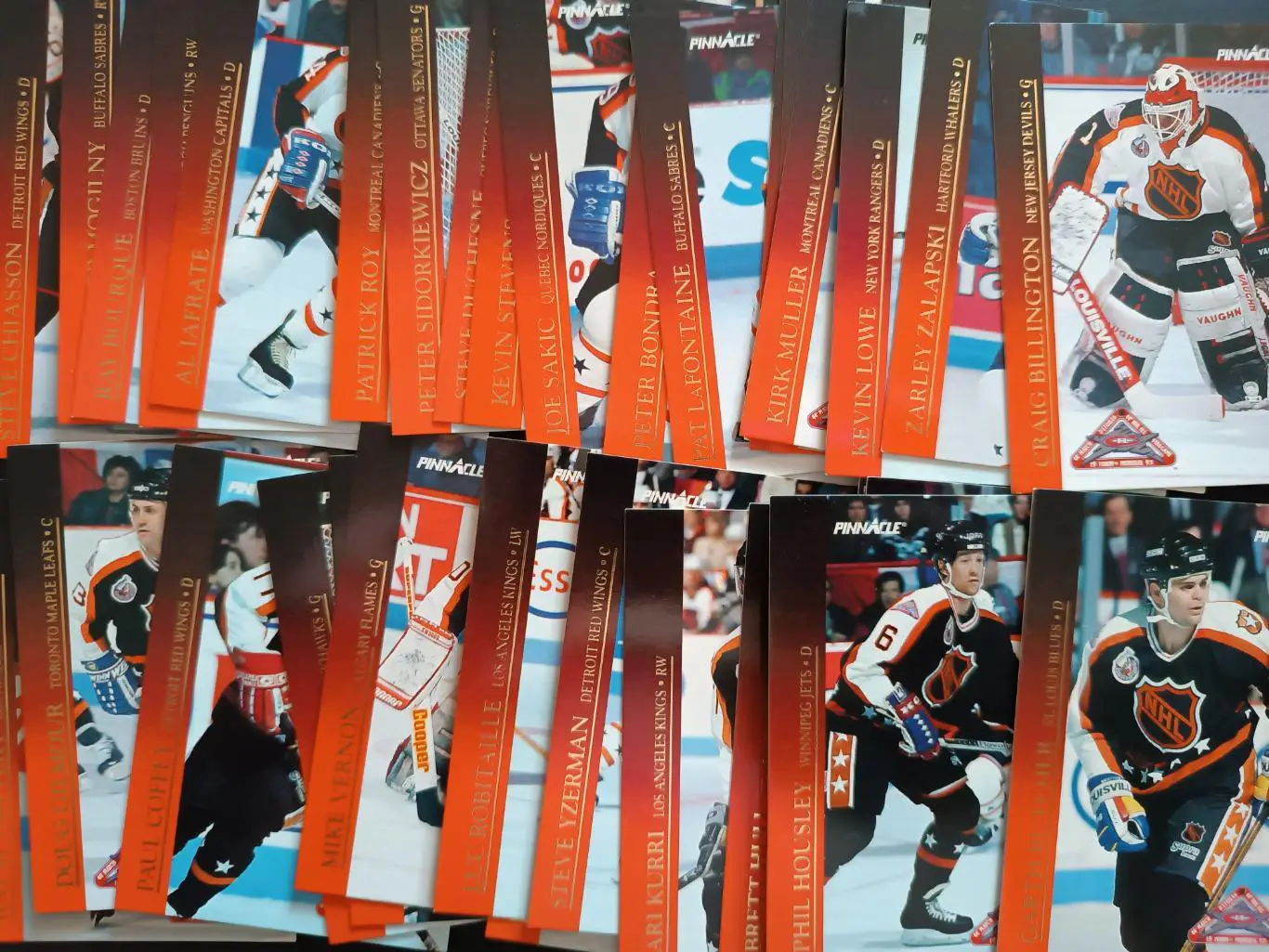 ХОККЕЙ НАБОР КАРТОЧЕК НХЛ 1993-94 PINNACLE NHL ALL START GAME CARD SET #1-43 2
