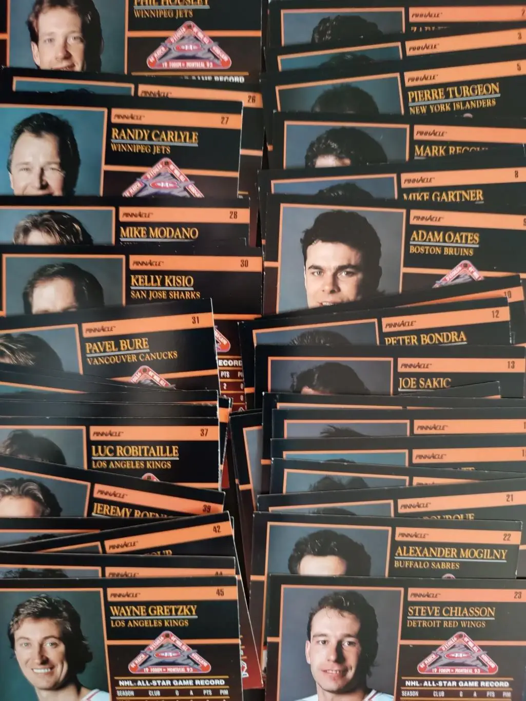 ХОККЕЙ НАБОР КАРТОЧЕК НХЛ 1993-94 PINNACLE NHL ALL START GAME CARD SET #1-43 1