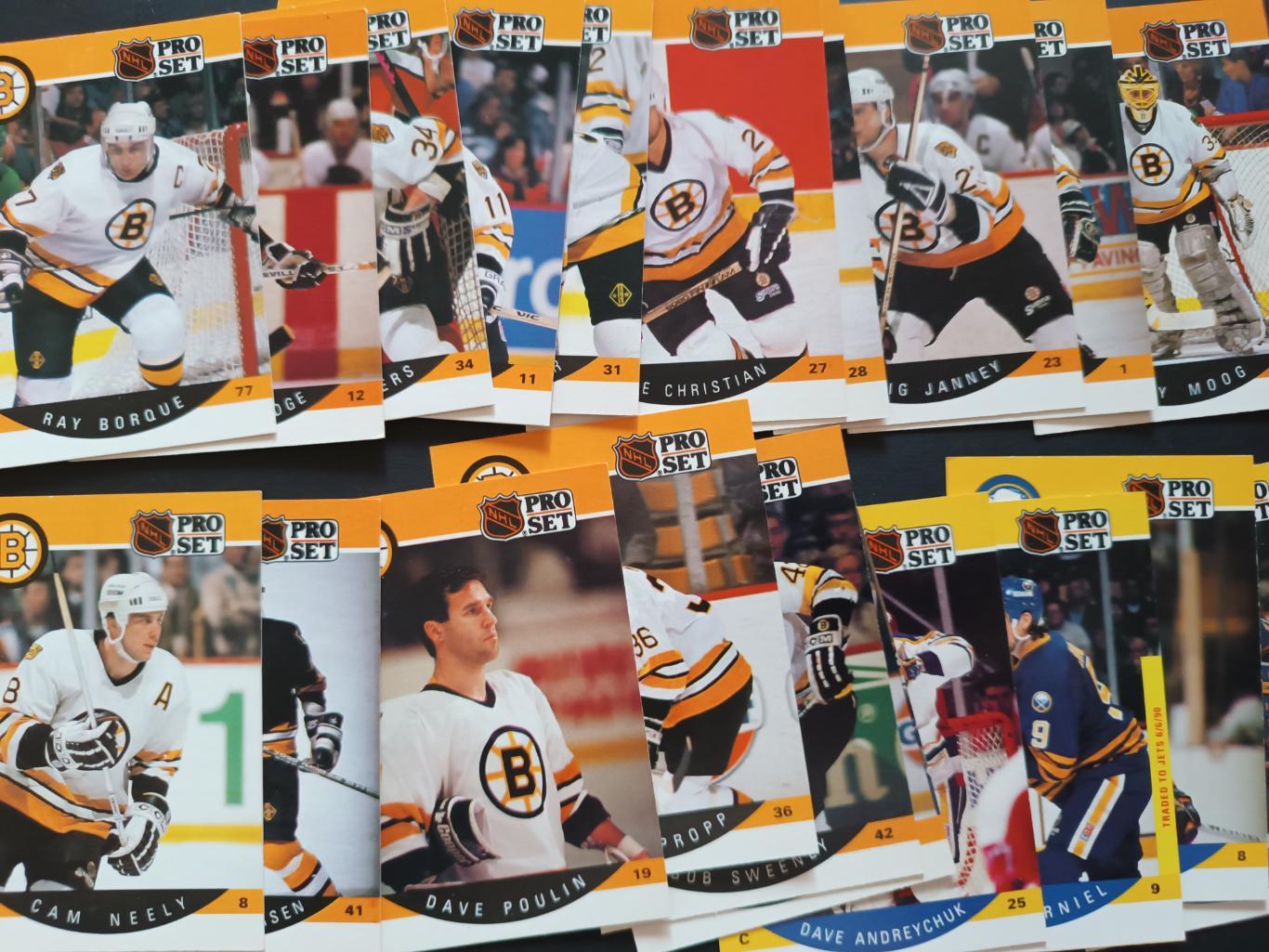 ХОККЕЙ НАБОР КАРТОЧЕК НХЛ ПРО СЕТ 1990-91 PRO SET NHL FULL CARD SET #1-705