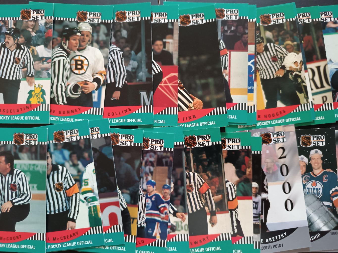 ХОККЕЙ НАБОР КАРТОЧЕК НХЛ ПРО СЕТ 1990-91 PRO SET NHL FULL CARD SET #1-705 2