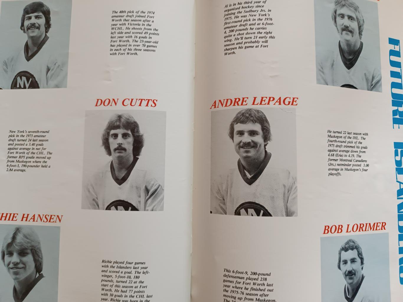 ХОККЕЙ СПРАВОЧНИК ЕЖЕГОДНИК НХЛ АЙЛЕНДЕРС 1977-78 NHL NY ISLANDERS YEARBOOK 6