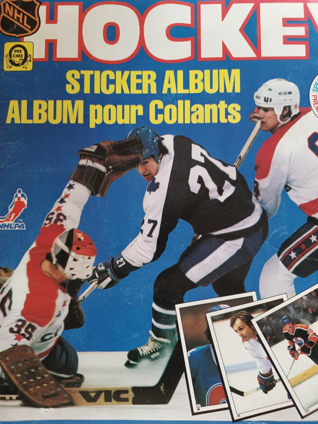 ХОККЕЙ АЛЬБОМ НАКЛЕЕК НХЛ О ПИИ ЧИИ 1981 NHL O-PEE-CHEE STICKER ALBUM